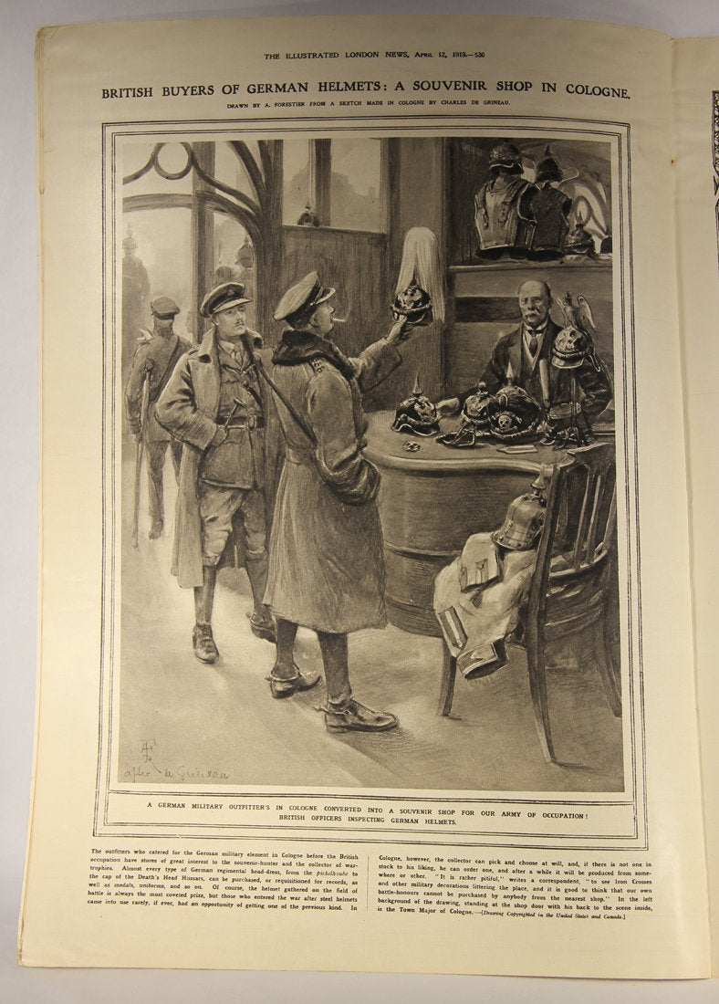 The Illustrated London News April 12, 1919 Ex-Emperor Karl in Switzerland L001809