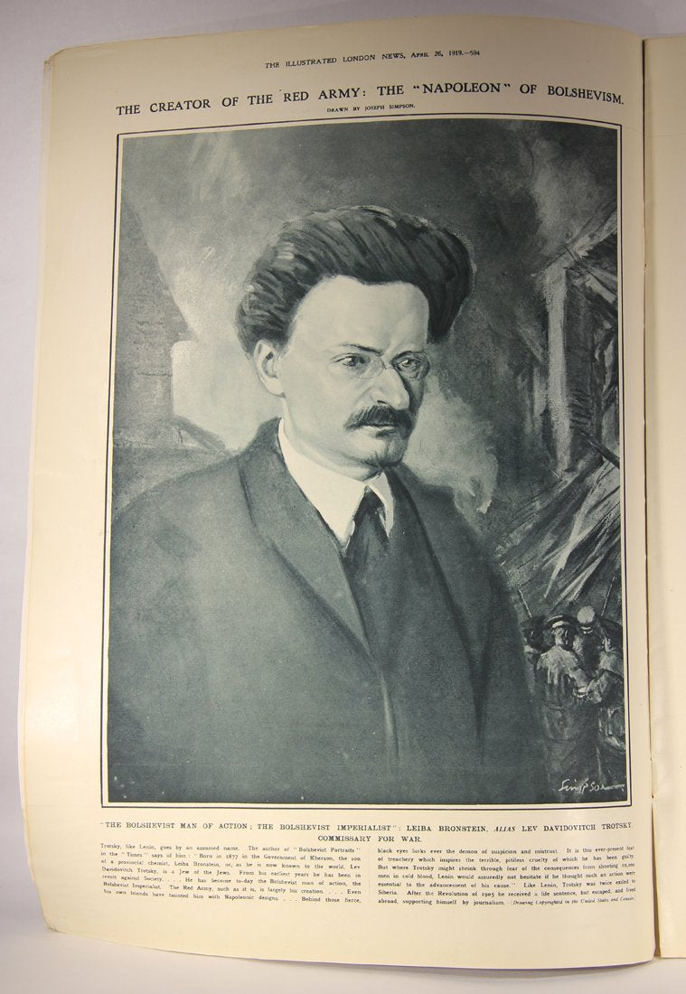 The Illustrated London News April 26, 1919 Trotsky Lenin Shakespeare L001810