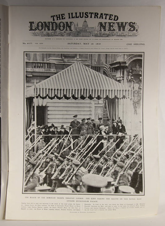 The Illustrated London News May 10, 1919 March Of Dominion Troops L001811