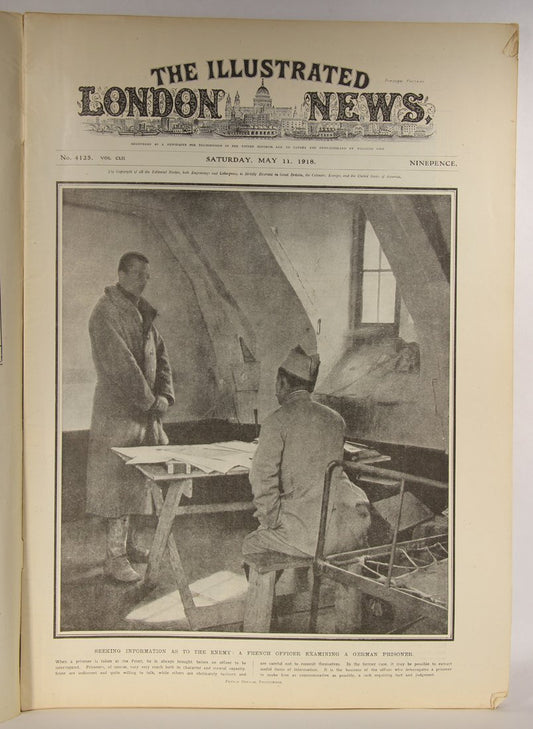 The Illustrated London News May 11, 1918 Seeking Information As To Enemy L001820