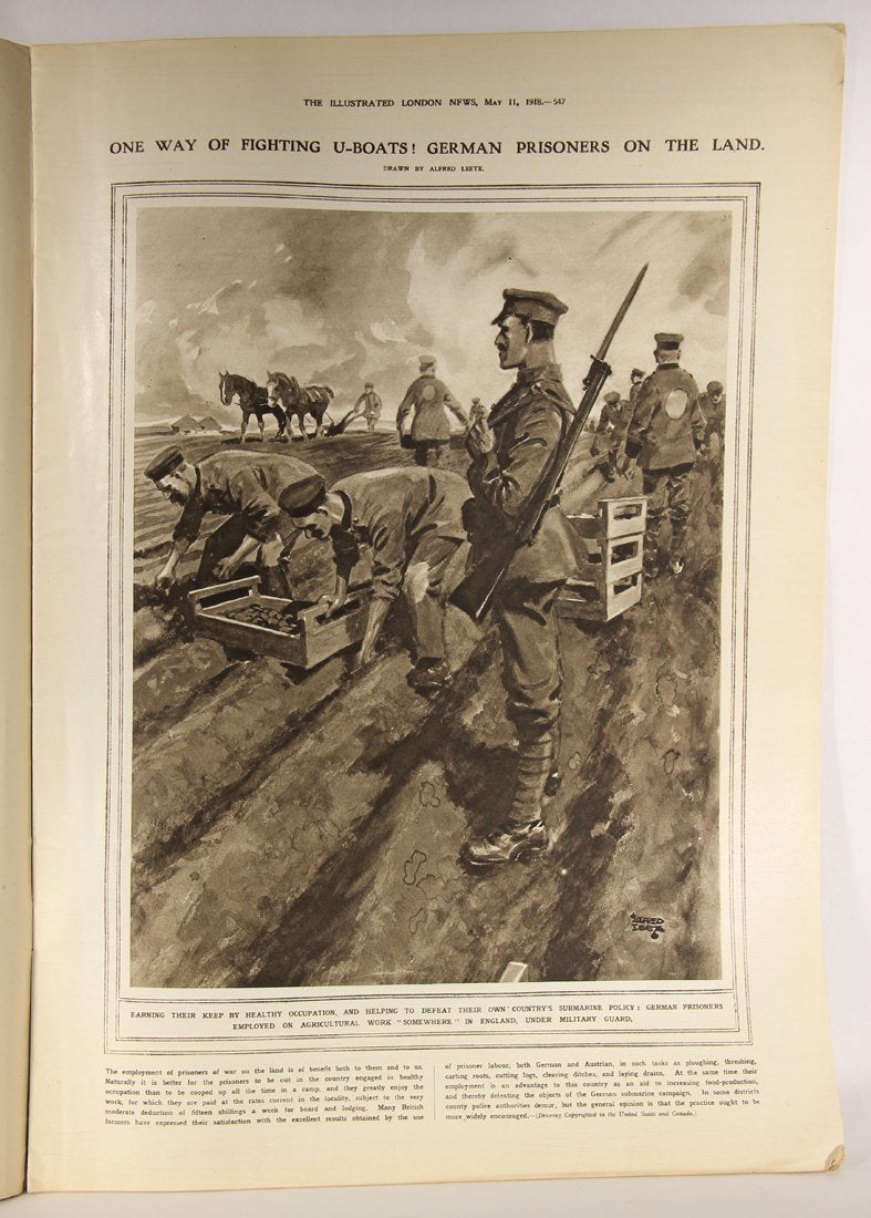 The Illustrated London News May 11, 1918 Seeking Information As To Enemy L001820