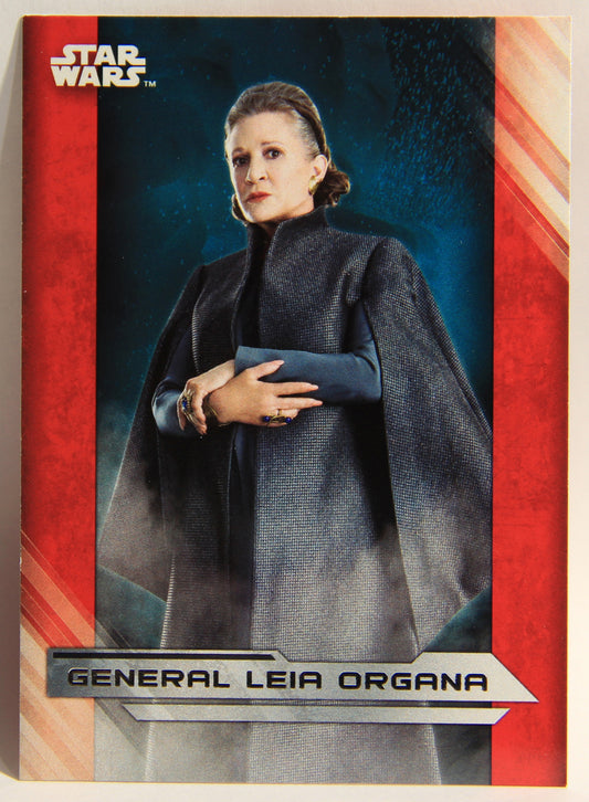 Star Wars The Last Jedi 2017 Trading Card #7 General Leia Organa ENG L001955