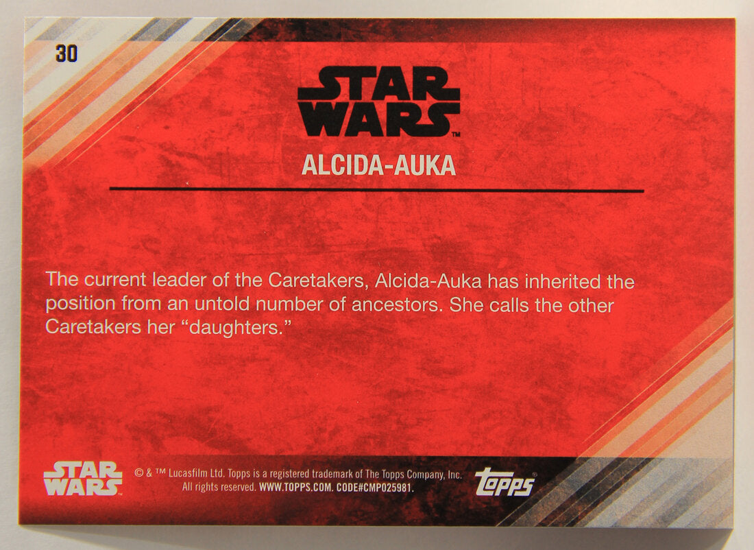 Star Wars The Last Jedi 2017 Trading Card #30 Alcida-Auka ENG L001966