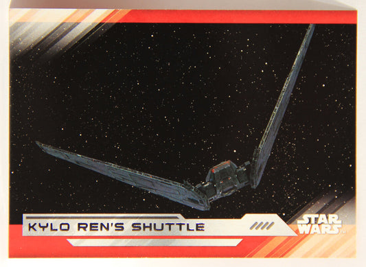 Star Wars The Last Jedi 2017 Trading Card #63 Kylo Ren's Shuttle ENG L001977