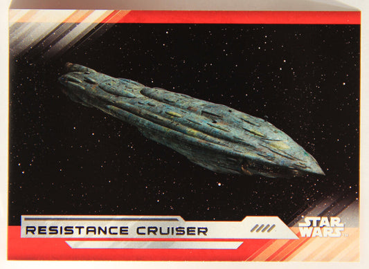 Star Wars The Last Jedi 2017 Trading Card #65 Resistance Cruiser ENG L001978