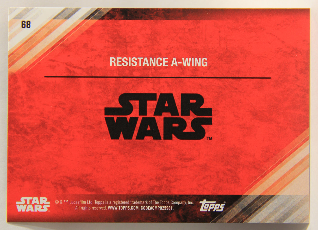 Star Wars The Last Jedi 2017 Trading Card #68 Resistance A-Wing ENG L001979