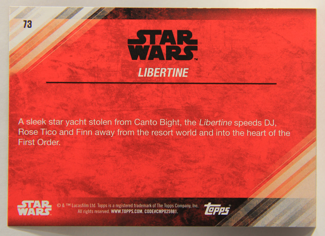 Star Wars The Last Jedi 2017 Trading Card #73 Libertine ENG L001981
