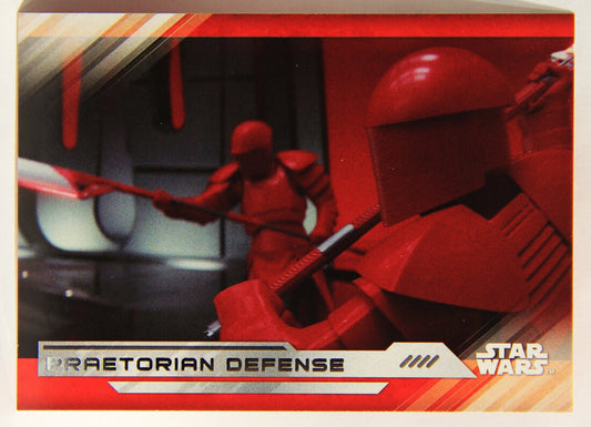 Star Wars The Last Jedi 2017 Trading Card #93 Praetorian Defense ENG L001987