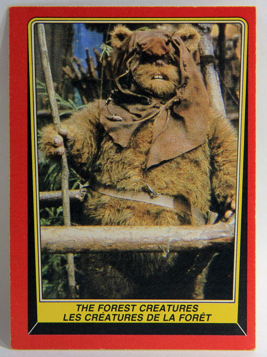 Star Wars ROTJ 1983 Trading Card #89 The Forest Creatures FR-ENG Canada L001997