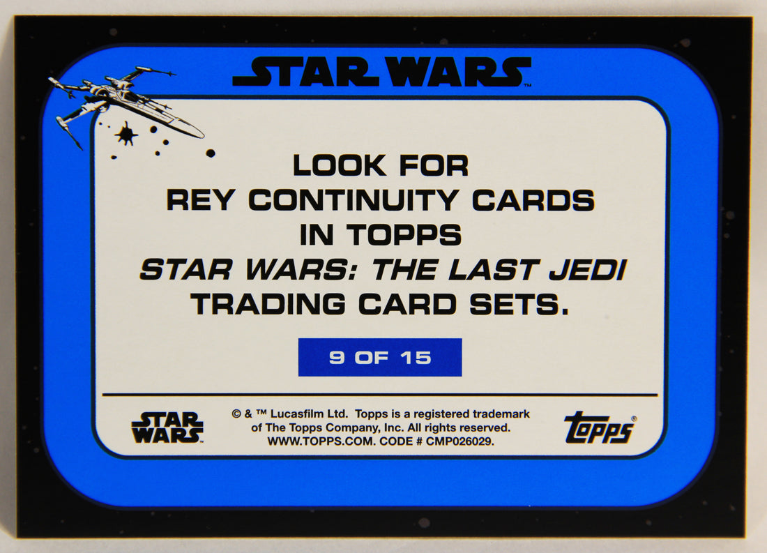 Star Wars The Last Jedi 2017 Trading Card Rey Continuity Insert 9 Of 15 ENG L002015