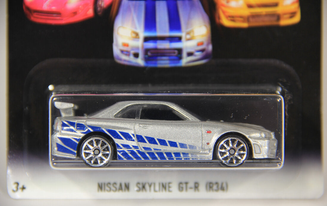 Hot Wheels 2016 Die-Cast Nissan Skyline GT-R (R34) Fast & Furious #2/8 L002270