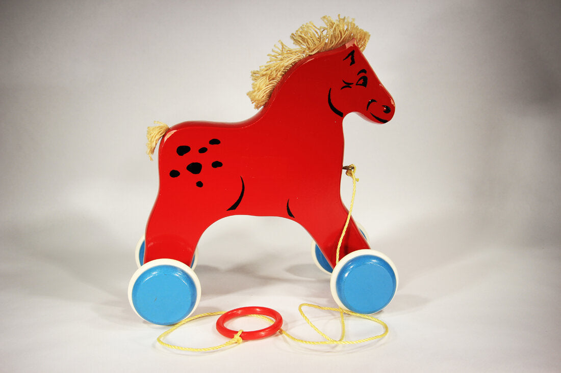 Brio Vintage Horse On Wheels Pull Toy Sweden 60's Iconic Model L002319