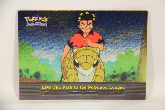 Pokémon Card TV Animation #EP8 The Path To The Pokemon League Foil Blue Logo 1st Print ENG L002602