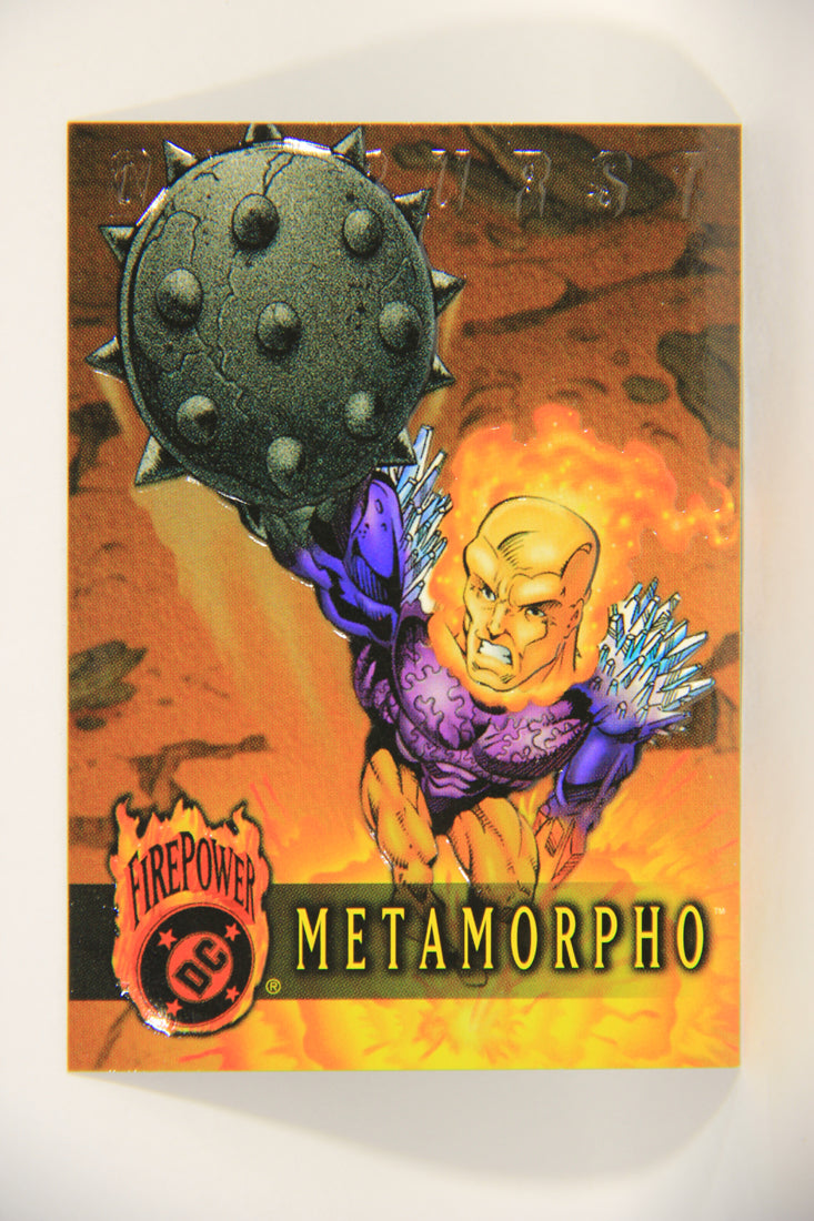 DC Outburst Firepower 1996 Trading Card #8 Metamorpho Embossed Card L002643