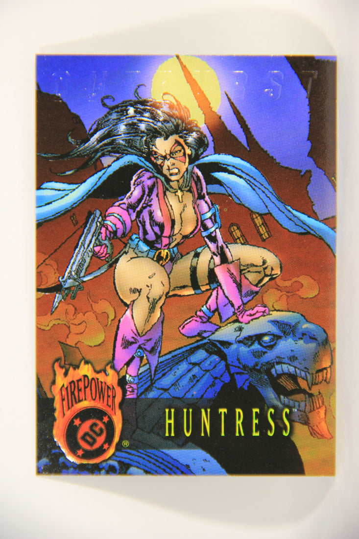 DC Outburst Firepower 1996 Trading Card #26 Huntress Embossed Card L002659