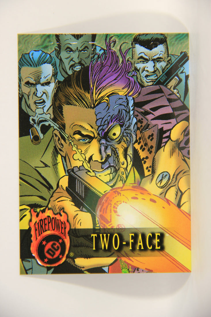 DC Outburst Firepower 1996 Trading Card #38 Two-Face Embossed Card L002669
