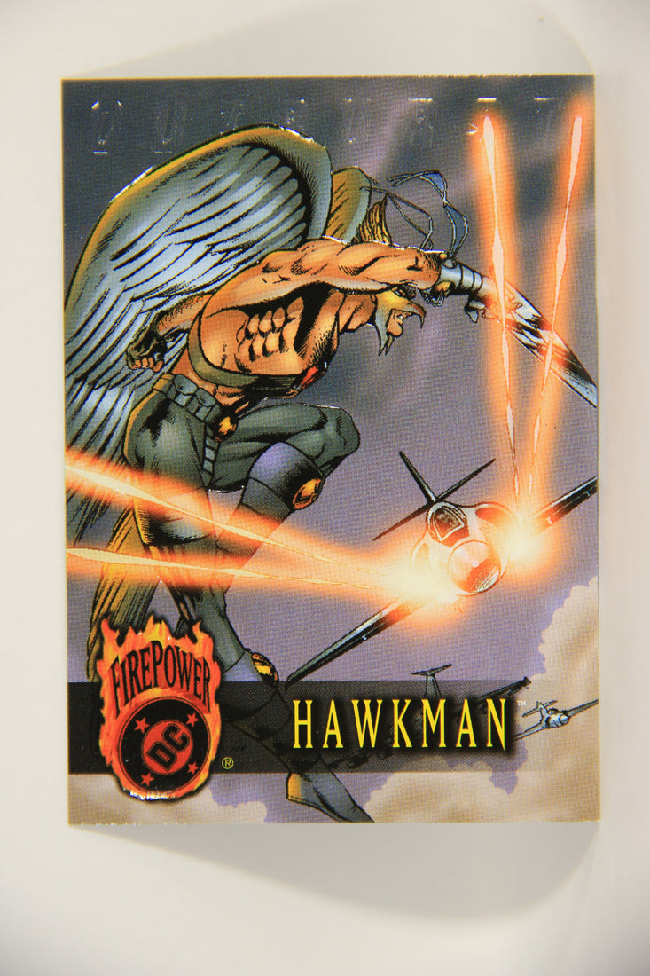 DC Outburst Firepower 1996 Trading Card #72 Hawkman Embossed Card L002699