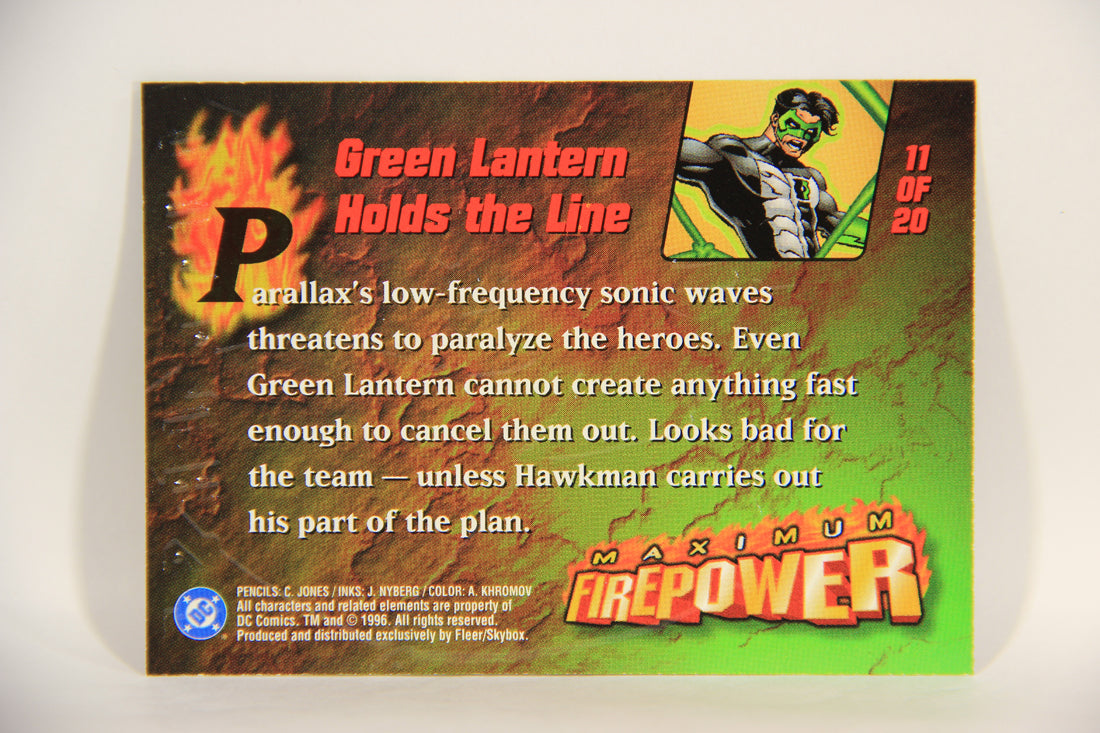 DC Outburst Firepower 1996 Card #11 Of 20 Green Lantern Holds The Line Chase L002709