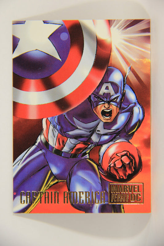 DC Versus Marvel Comics 1995 Trading Card #2 Captain America ENG L002826