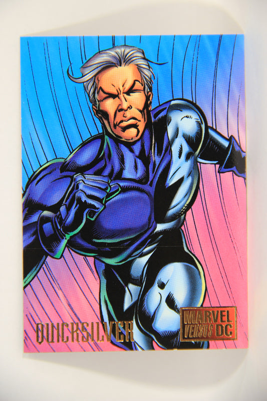 DC Versus Marvel Comics 1995 Trading Card #7 Quicksilver ENG L002829