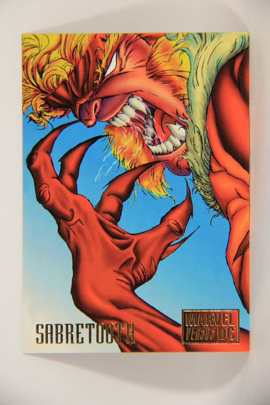 DC Versus Marvel Comics 1995 Trading Card #8 Sabretooth ENG L002830