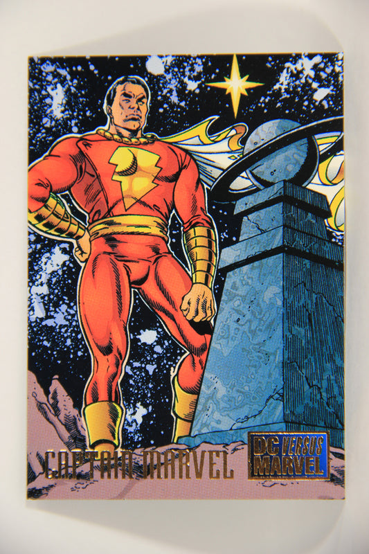 DC Versus Marvel Comics 1995 Trading Card #18 Captain Marvel ENG L002839