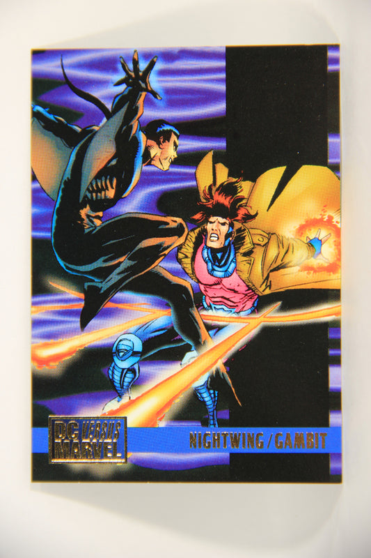 DC Versus Marvel Comics 1995 Trading Card #60 Nightwing Vs Gambit ENG L002867