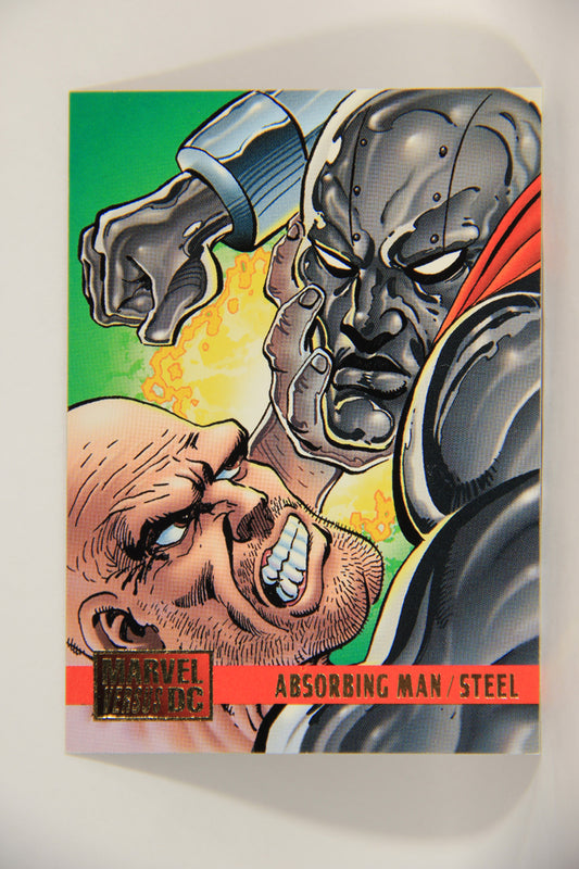 DC Versus Marvel Comics 1995 Trading Card #81 Absorbing Man Vs Steel ENG L002880