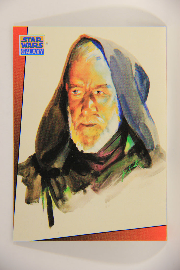 Star Wars Galaxy 1993 Topps Trading Card #6 Obi-Wan Ben Kenobi Artwork ENG L002899