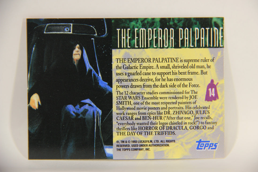 Star Wars Galaxy 1993 Topps Card #14 The Emperor Palpatine Artwork ENG L002907