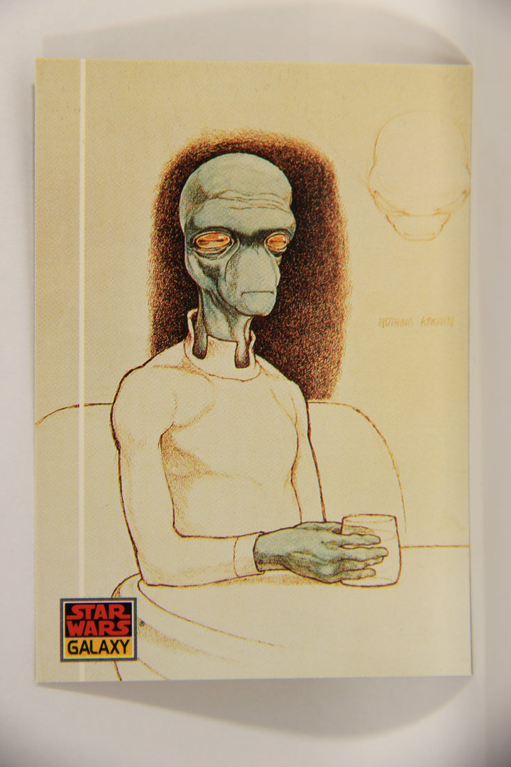 Star Wars Galaxy 1993 Topps Card #17 Cantina's Creatures Artwork ENG L002910