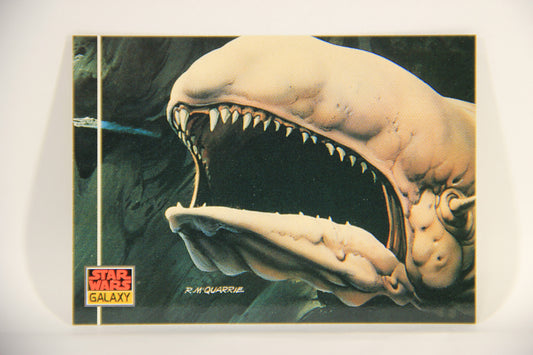 Star Wars Galaxy 1993 Topps Card #24 A Space Slug Artwork ENG L002917