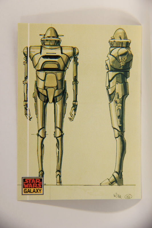 Star Wars Galaxy 1993 Topps Card #25 IG-88 Bounty Hunter Artwork ENG L002918