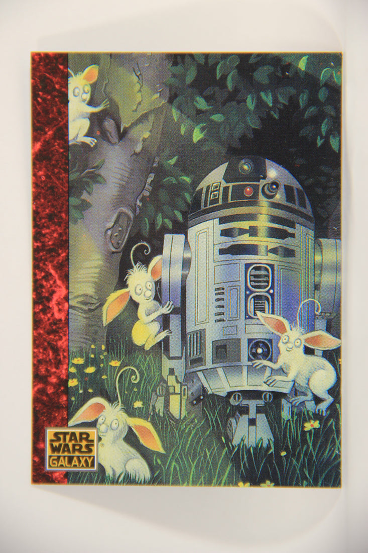 Star Wars Galaxy 1993 Topps Card #61 If Droids Can Frolic Artwork ENG L002950