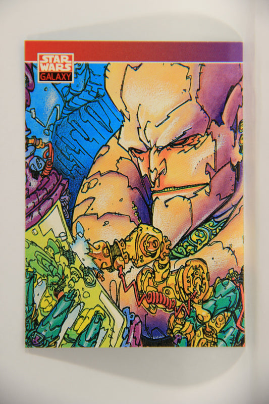 Star Wars Galaxy 1993 Topps Card #94 Bib Fortuna Artwork ENG L002982