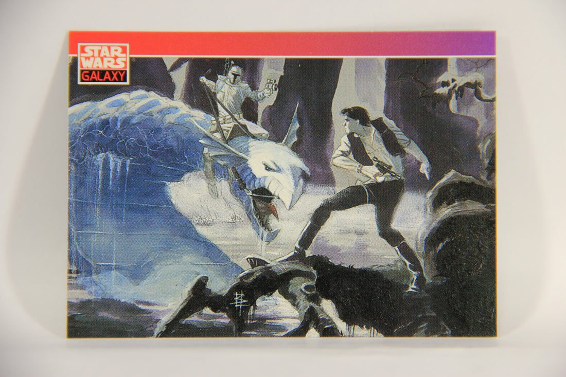 Star Wars Galaxy 1993 Topps Card #96 Han Solo On Dagobah Artwork ENG L002984