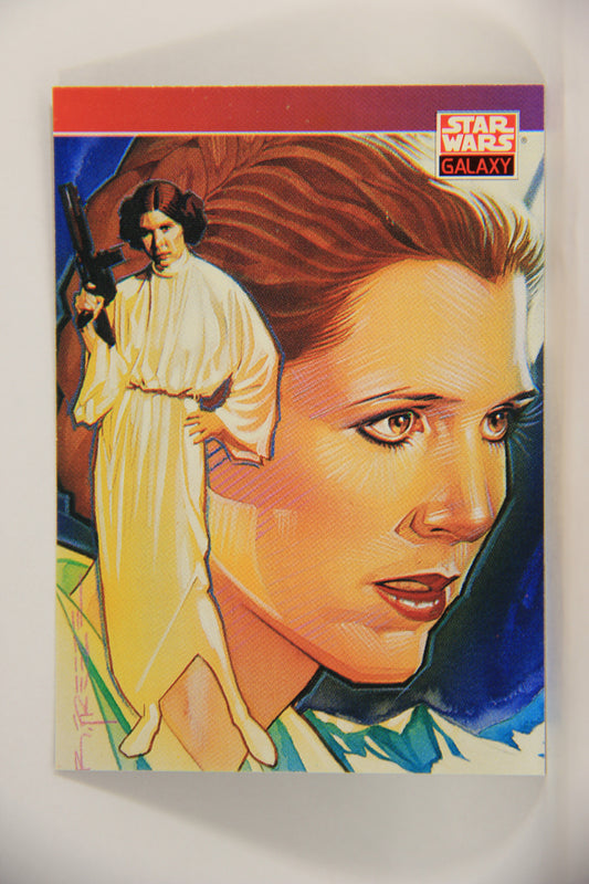 Star Wars Galaxy 1993 Topps Card #126 Princess Leia Organa Artwork ENG L003014
