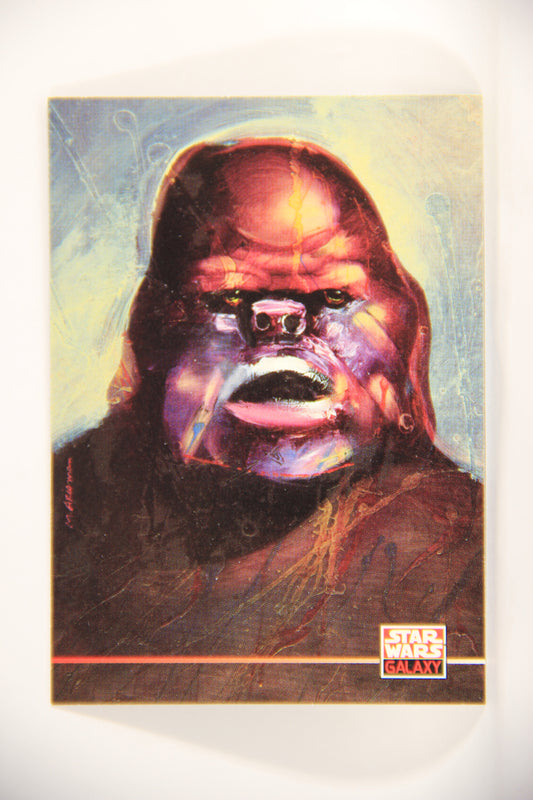 Star Wars Galaxy 1994 Topps Card #209 Ugnaught ESB Artwork ENG L003029