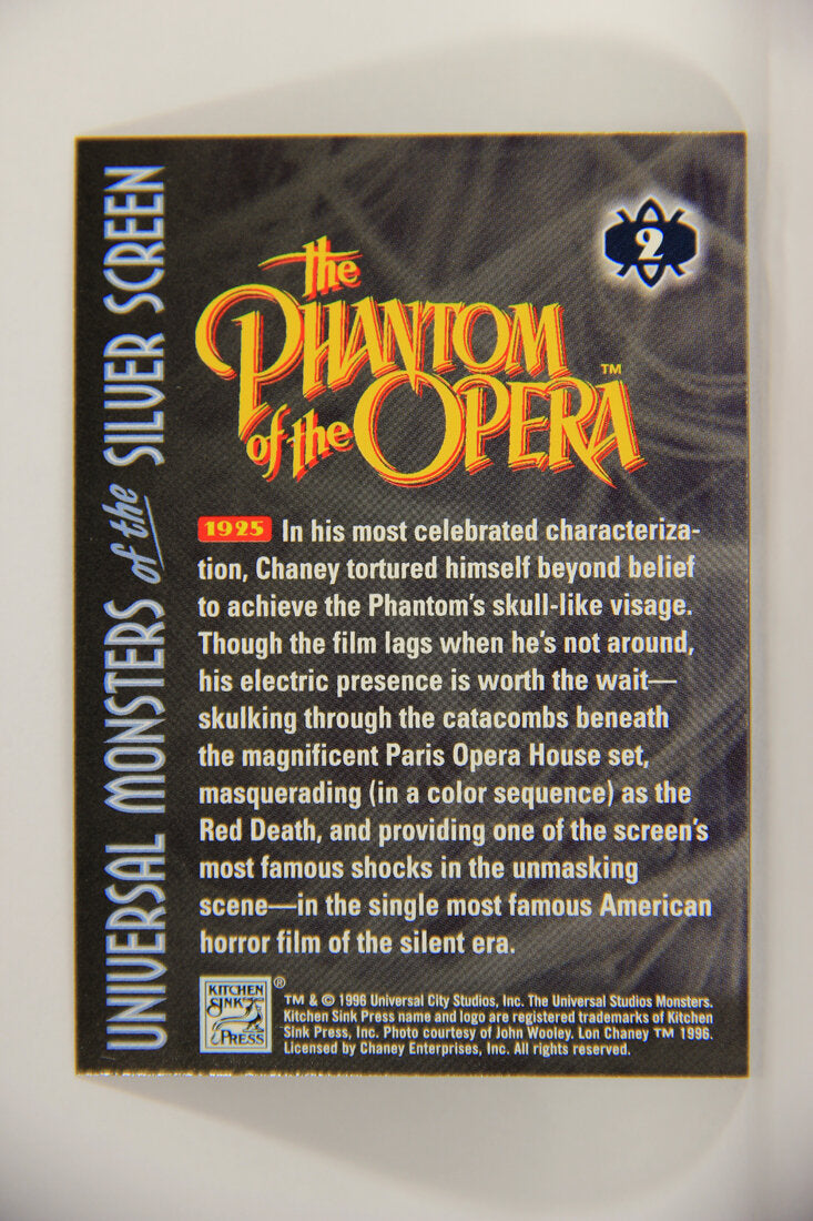 Universal Monsters Of The Silver Screen 1996 Trading Card #2 The Phantom Of The Opera 1925 L003038