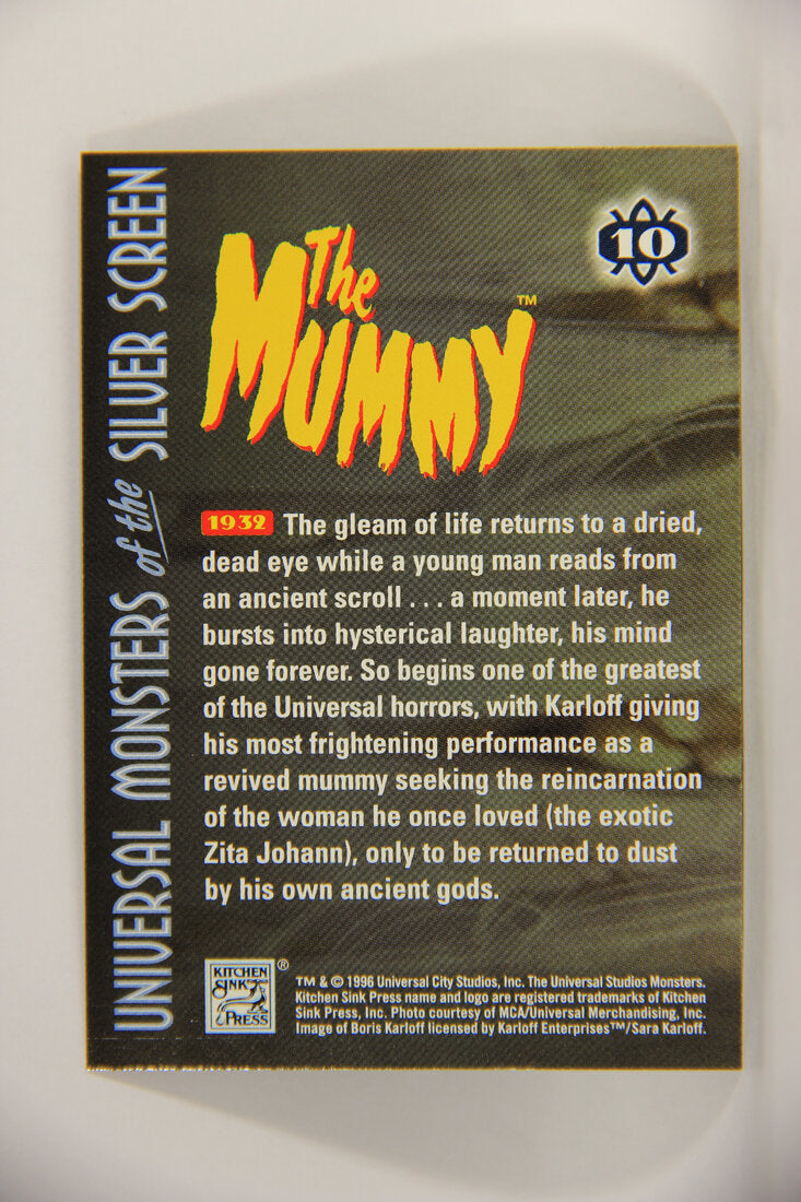 Universal Monsters Of The Silver Screen 1996 Trading Card #10 The Mummy 1932 Boris Karloff L003046
