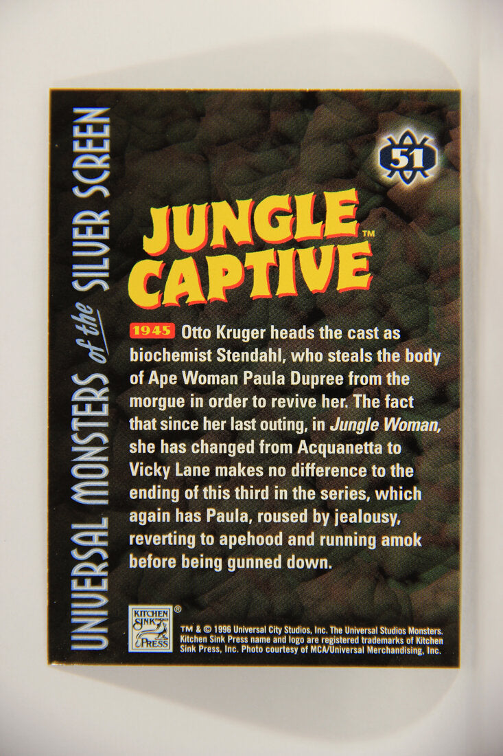 Universal Monsters Of The Silver Screen 1996 Trading Card #51 Jungle Captive 1945 L003084