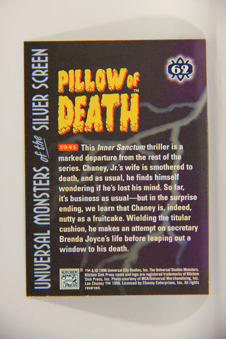 Universal Monsters Of The Silver Screen 1996 Trading Card #62 Pillow Of Death 1945 L003094