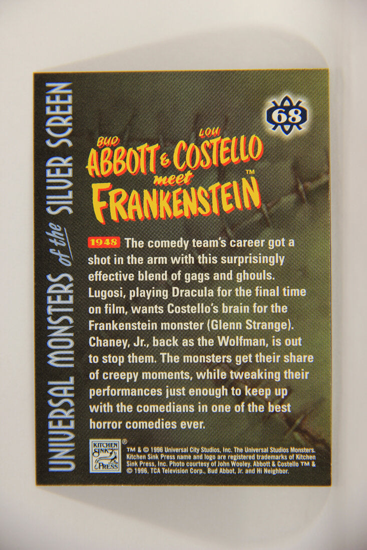 Universal Monsters Silver Screen 1996 Card #68 Abbott And Costello Meet Frankenstein 1948 L003099
