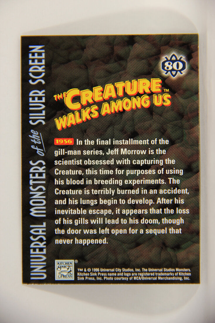 Universal Monsters Of The Silver Screen 1996 Card #80 The Creature Walks Among Us 1956 L003110