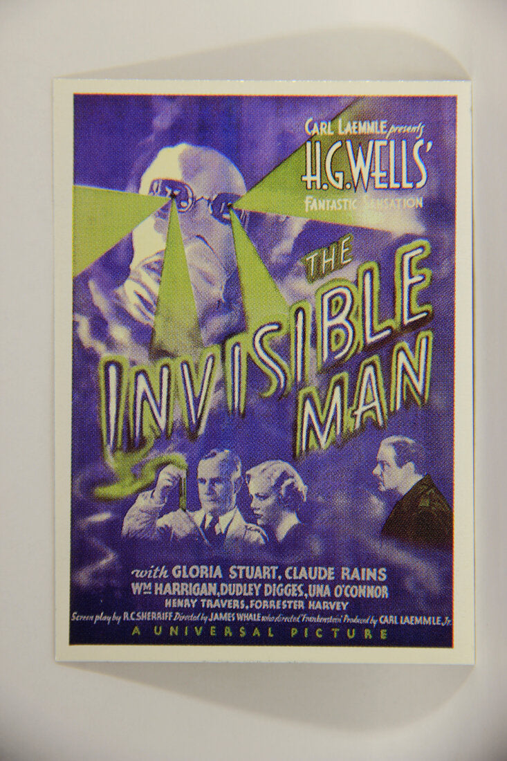 Universal Monsters Of The Silver Screen 1996 Sticker Card #S4 The Invisible Man 1933 L003123