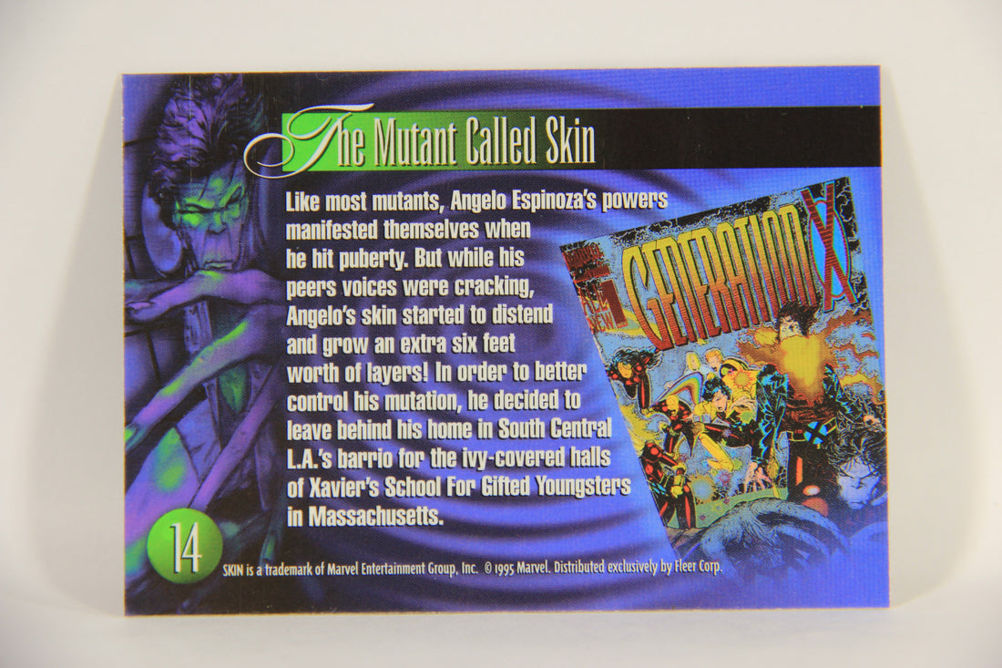 Marvel Annual 1995 Trading Card #14 Skin ENG Fleer L003418