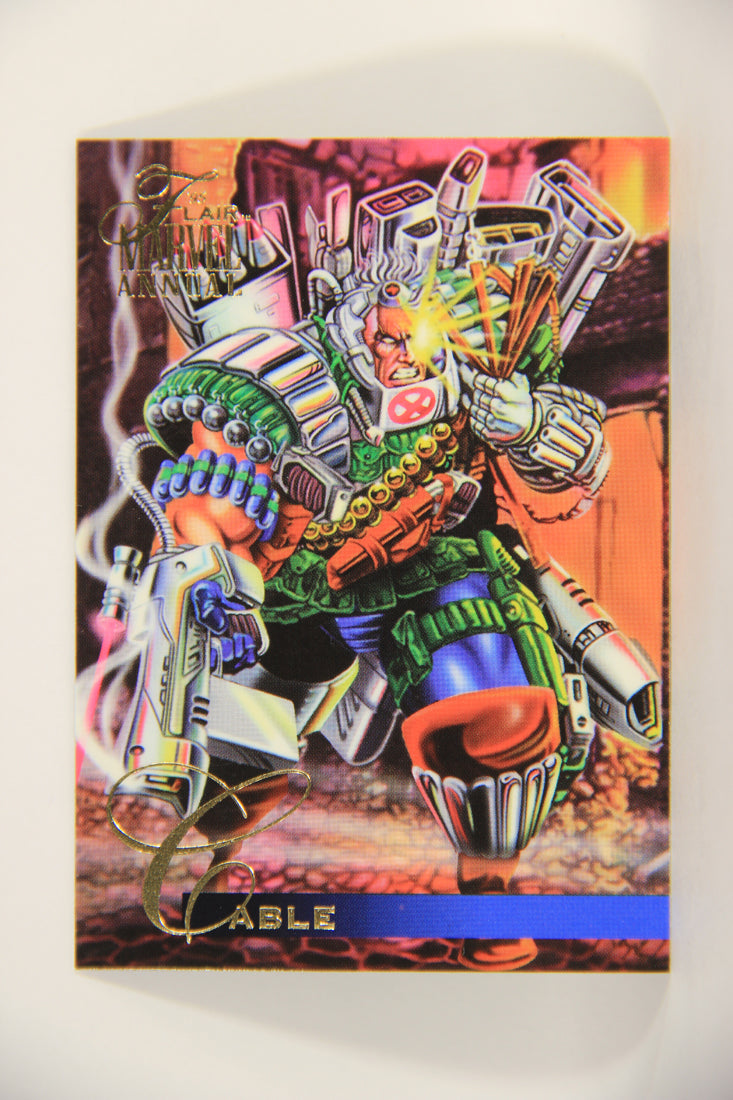 Marvel Annual 1995 Trading Card #17 Cable ENG Fleer L003421