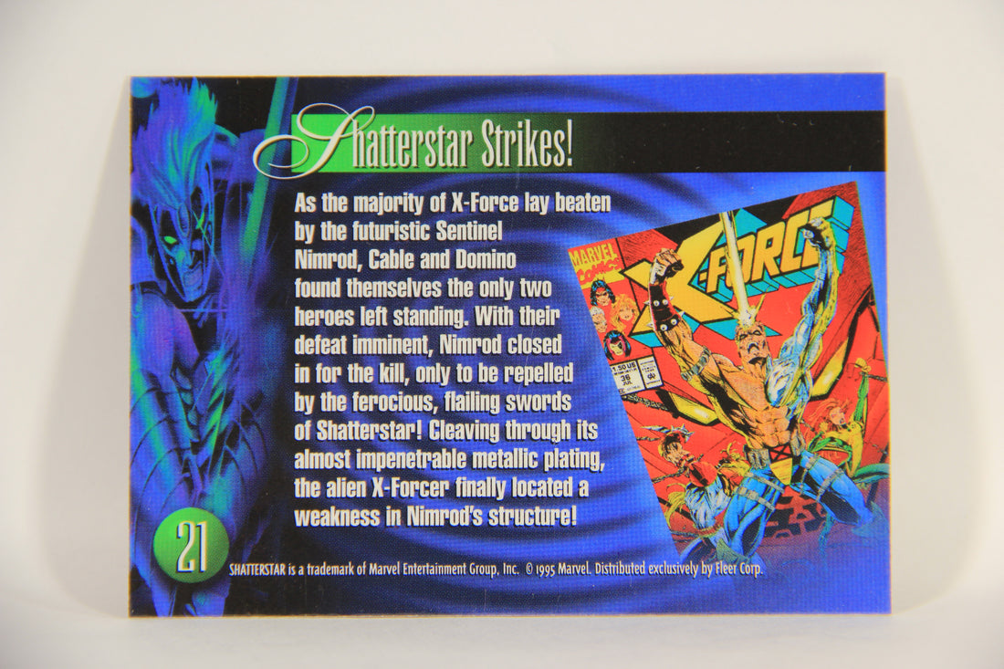 Marvel Annual 1995 Trading Card #21 Shatterstar ENG Fleer L003425