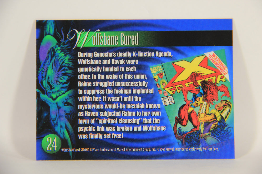 Marvel Annual 1995 Trading Card #24 Wolfsbane ENG Fleer L003427