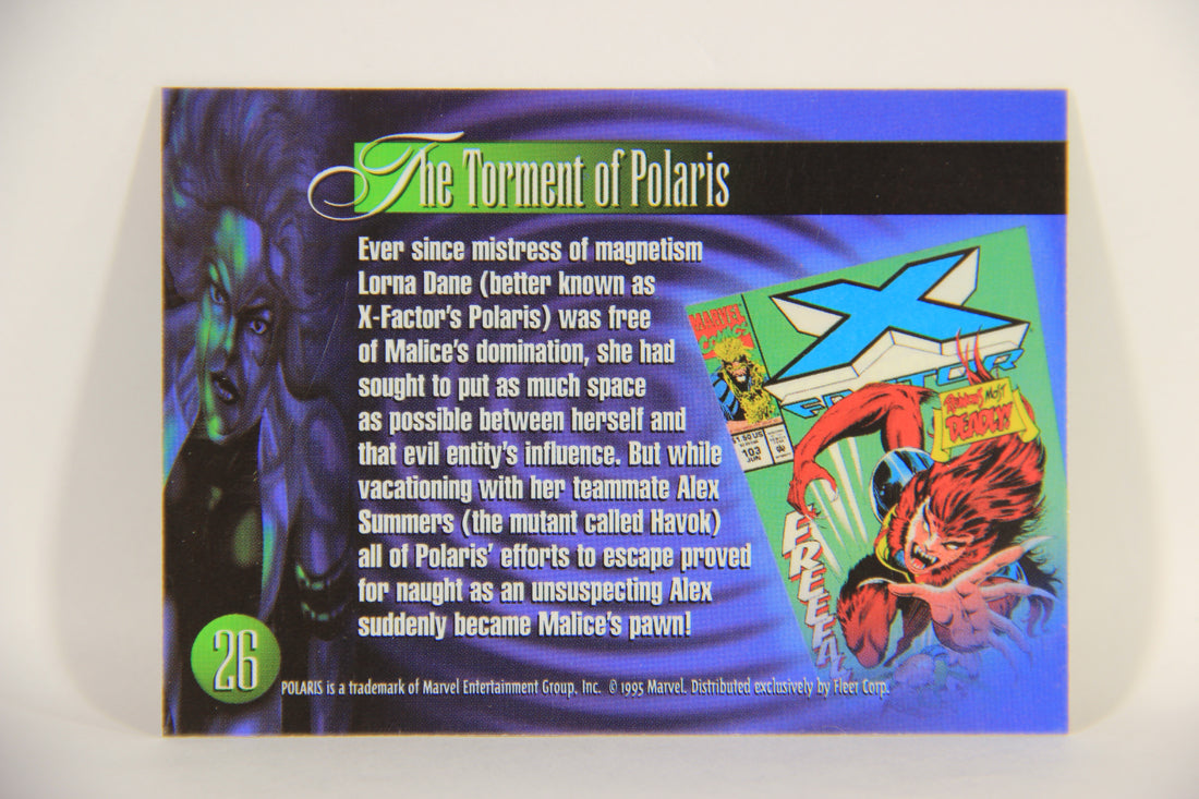 Marvel Annual 1995 Trading Card #26 Polaris ENG Fleer L003429